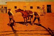 Frederick Remington His First Lesson oil painting reproduction